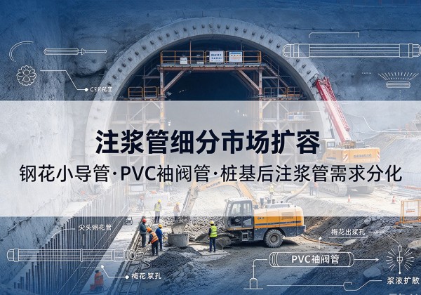 锦州注浆管细分市场扩容，隧道钢花小导管、PVC 袖阀管、桩基后注浆管需求分化